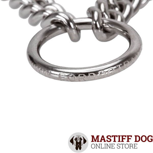 Durable stainless steel O-ring on pinch collar