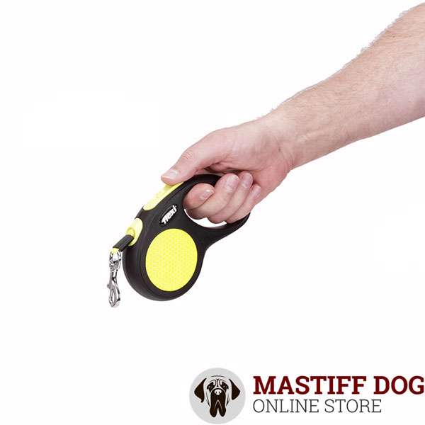 Retractable Lead with Strong Comfy Chrome Plated Snap