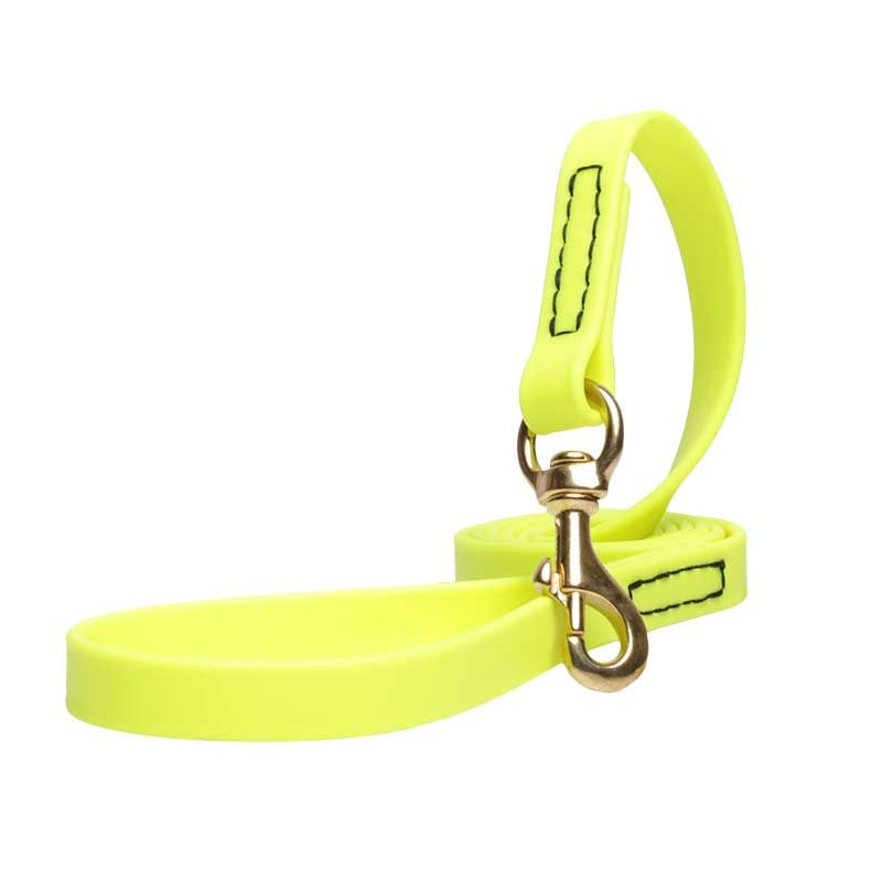 Yellow Waterproof Mastiff Leash Made of Biothane